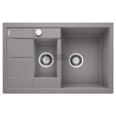 BLANCO Мойка врезная для кухни METRA 6 S Compact оборотная алюметаллик (513553)