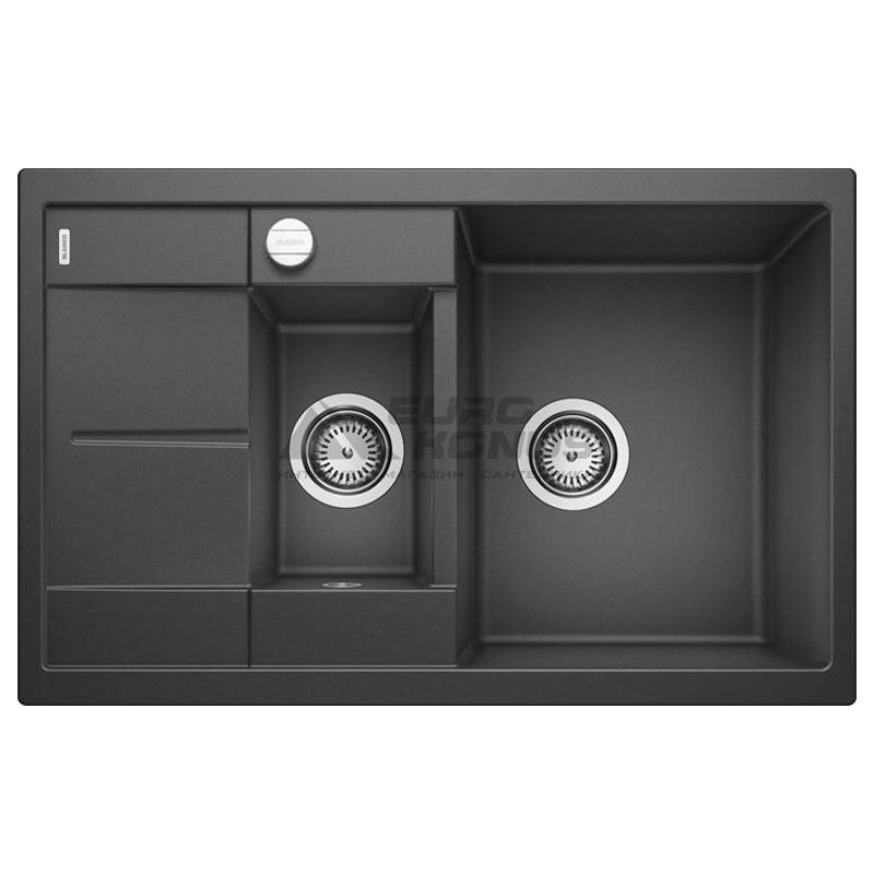 BLANCO Мойка врезная для кухни METRA 6 S Compact оборотная черный (525925)