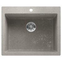 BLANCO Мойка врезная для кухни PLEON 6 без крыла бетон (525306)