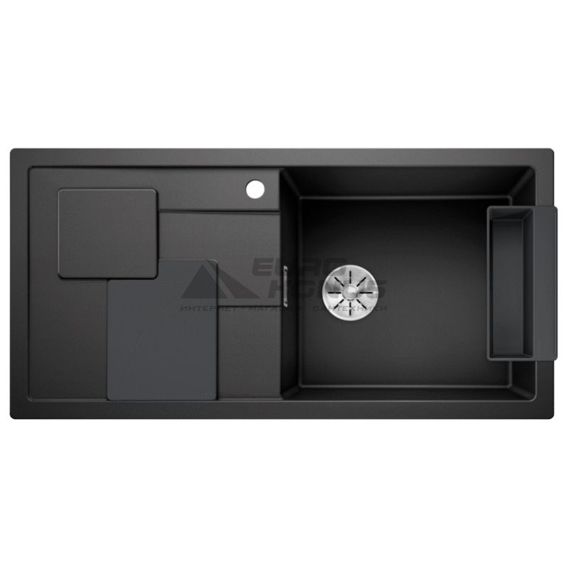 BLANCO Мойка врезная для кухни SITY XL 6 S левое крыло антрацит (525048)
