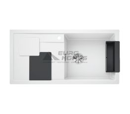 BLANCO Мойка врезная для кухни SITY XL 6 S левое крыло белый (525051)