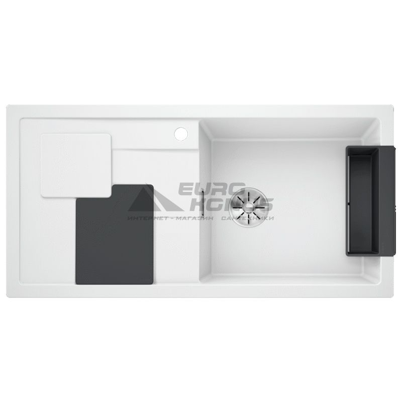 BLANCO Мойка врезная для кухни SITY XL 6 S левое крыло белый (525051)