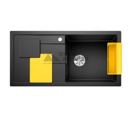 BLANCO Мойка врезная для кухни SITY XL 6 S левое крыло антрацит (525052)