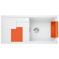 BLANCO Мойка врезная для кухни SITY XL 6 S левое крыло белый (525059)