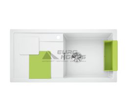 BLANCO Мойка врезная для кухни SITY XL 6 S левое крыло белый (525063)