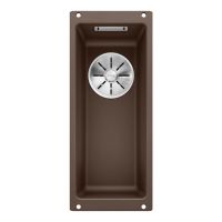 BLANCO Мойка под столешницу для кухни SUBLINE 160-U без крыла кофе (523405)