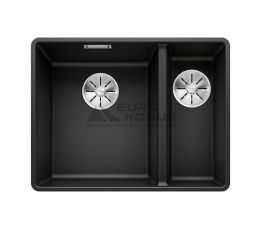 BLANCO Мойка врезная для кухни SUBLINE 340/160-F без крыла черный (525984)