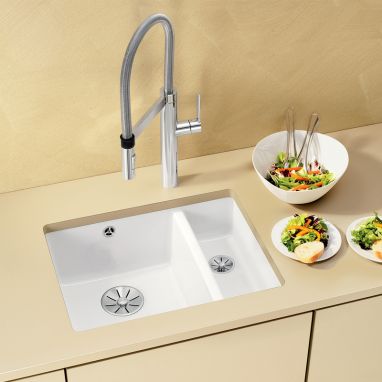 BLANCO Мойка под столешницу для кухни SUBLINE 350/150-U без крыла глянцевый магнолия (523742)