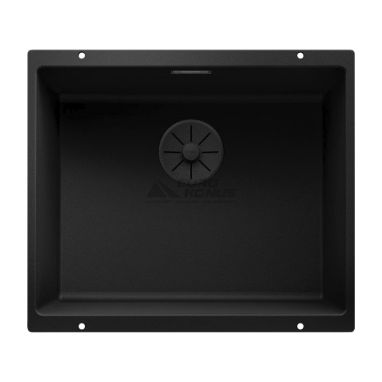 BLANCO Мойка под столешницу для кухни SUBLINE 500-U Black Edition без крыла черный (526340)