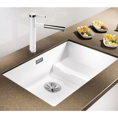 BLANCO Мойка под столешницу для кухни SUBLINE 700-U Level без крыла темная скала (523539)