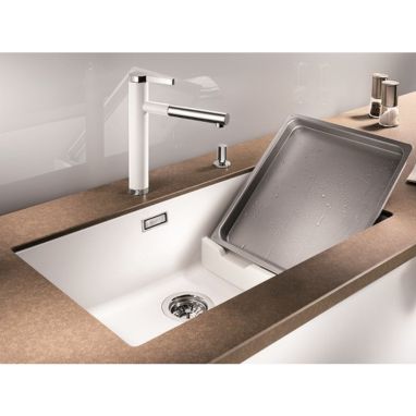 BLANCO Мойка под столешницу для кухни SUBLINE 700-U Level без крыла темная скала (523539)