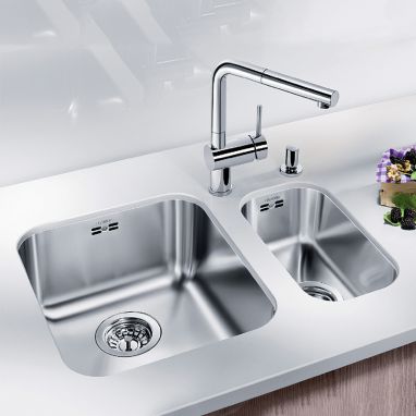 BLANCO Мойка под столешницу для кухни SUPRA 180-U без крыла полированная (518197)