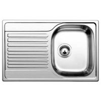 BLANCO Мойка врезная для кухни TIPO 45 S Compact оборотная декор (513675)