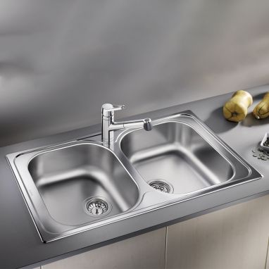 BLANCO Мойка врезная для кухни TIPO 8 Compact без крыла матовая (513459)