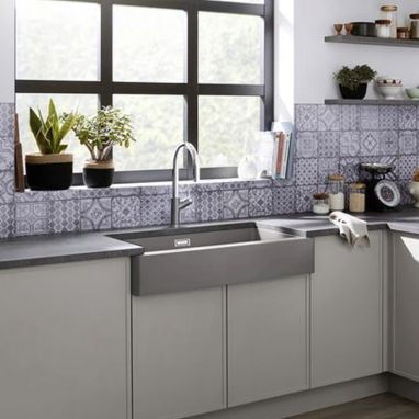 BLANCO Мойка под столешницу для кухни VINTERA XL 9-UF без крыла жемчужный (526104)