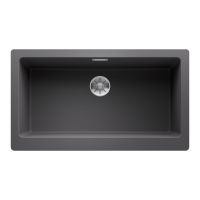 BLANCO Мойка под столешницу для кухни VINTERA XL 9-UF без крыла темная скала (526102)