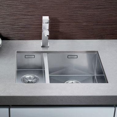 BLANCO Мойка под столешницу для кухни ZEROX 340/180-U без крыла полированная (521614)