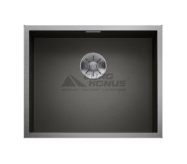 BLANCO Мойка под столешницу для кухни ZEROX 500-U Dark Steel без крыла матовая (526243)