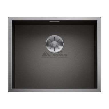 BLANCO Мойка под столешницу для кухни ZEROX 500-U Dark Steel без крыла матовая (526243)