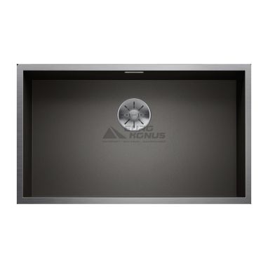 BLANCO Мойка под столешницу для кухни ZEROX 700-U Dark Steel без крыла матовая (526244)