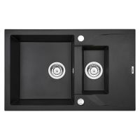 DEANTE Мойка врезная для кухни Andante ZQN G513 оборотная графитовый металлик