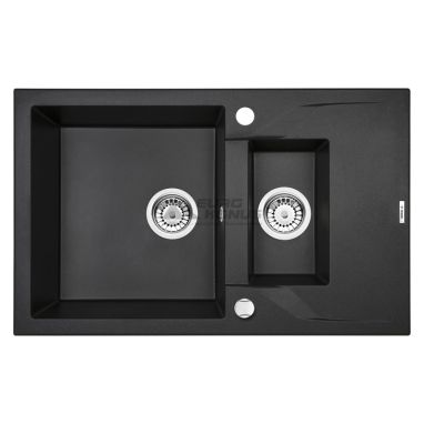 DEANTE Мойка врезная для кухни Andante ZQN G513 оборотная графитовый металлик