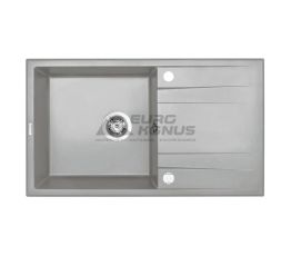 DEANTE Мойка врезная для кухни Eridan ZQE S113 оборотная серый металлик