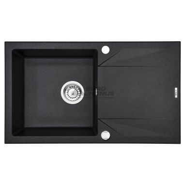 DEANTE Мойка врезная для кухни Evora ZQJ 2113 оборотная графитовый гранит