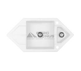 DEANTE Мойка врезная для кухни Hexon ZQP А653 оборотная алебастр