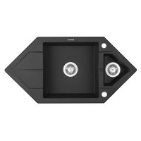 DEANTE Мойка врезная для кухни Hexon ZQP G653 оборотная графитовый металлик
