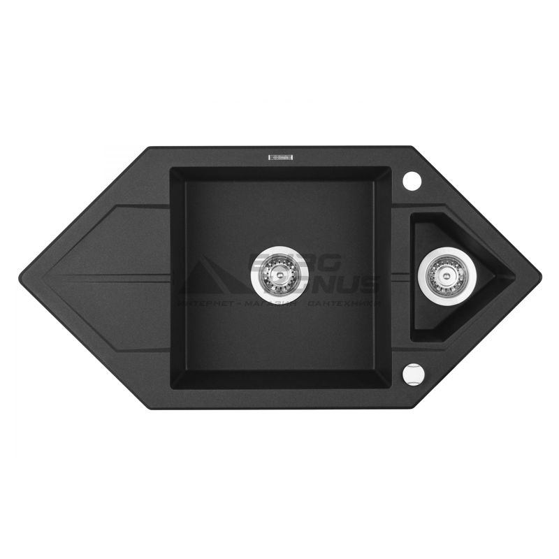 DEANTE Мойка врезная для кухни Hexon ZQP G653 оборотная графитовый металлик