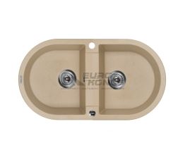 DEANTE Мойка врезная для кухни Piva ZQI 720B оборотная песочный гранит