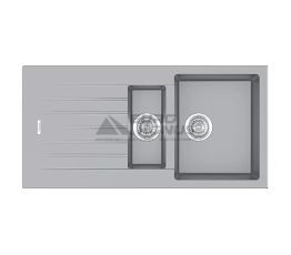 FABIANO Кухонная мойка Classic 100x50x15 Grey Metallic (8221.301.0784)