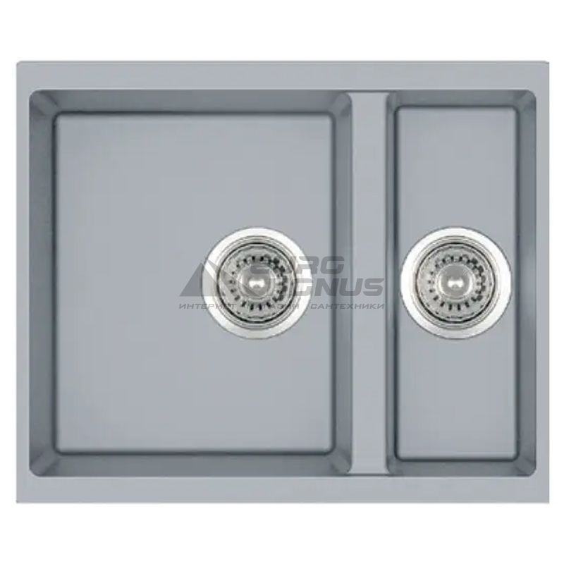 FABIANO Кухонная мойка Quadro 56x46x15 Grey Metallic (8221.301.0787)