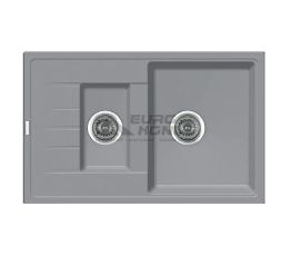 FABIANO Кухонная мойка Classic 78x50x15 Grey Metallic (8221.201.0069)