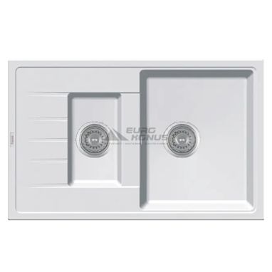 FABIANO Кухонная мойка Classic 78x50x15 Alpine White (8221.201.0473)
