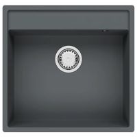 FABIANO Кухонная мойка Cubix 53x50 без крыла Titanium (8221.201.0963)