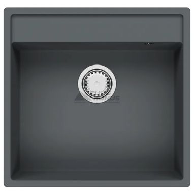 FABIANO Кухонная мойка Cubix 53x50 без крыла Titanium (8221.201.0963)
