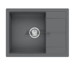 FABIANO Кухонная мойка Cubix 65x50 оборотная Titanium (8221.201.0969)