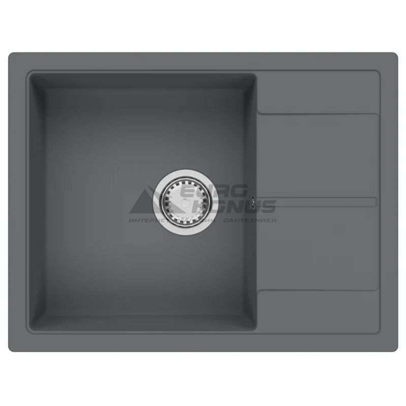 FABIANO Кухонная мойка Cubix 65x50 оборотная Titanium (8221.201.0969)