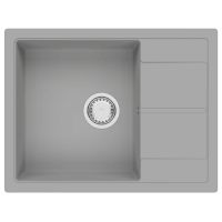FABIANO Кухонная мойка Cubix 65x50 оборотная Grey Metallic (8221.201.0970)