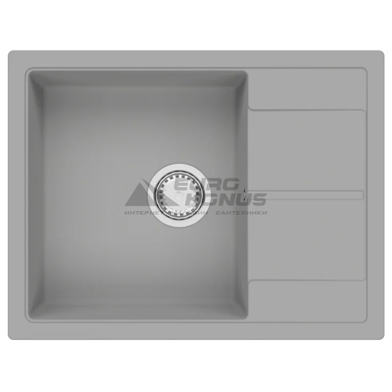 FABIANO Кухонная мойка Cubix 65x50 оборотная Grey Metallic (8221.201.0970)