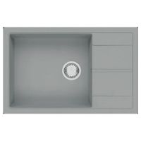 FABIANO Кухонная мойка Cubix 78x50 XL оборотная Grey Metallic (8221.201.0964)