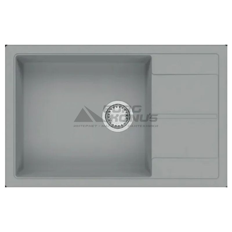 FABIANO Кухонная мойка Cubix 78x50 XL оборотная Grey Metallic (8221.201.0964)