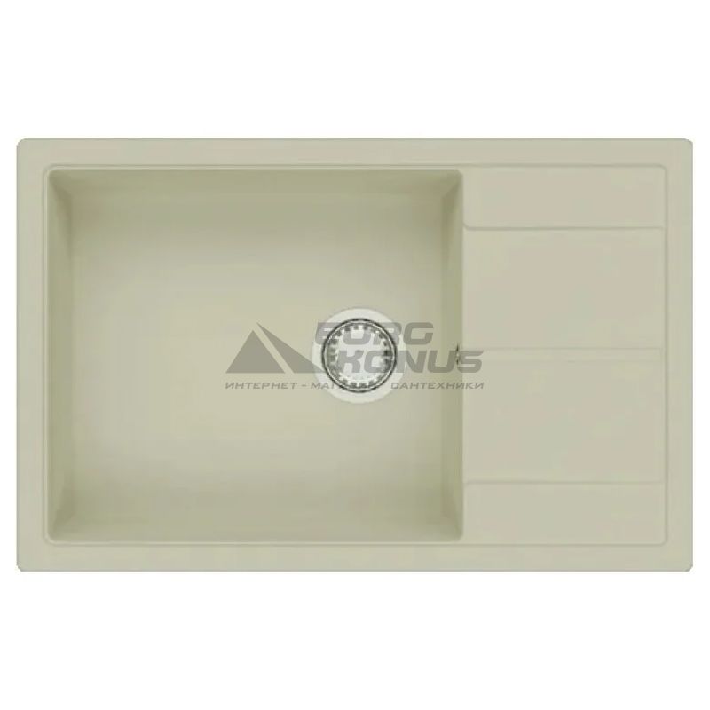 FABIANO Кухонная мойка Cubix 78x50 XL оборотная Cream (8221.201.0965)