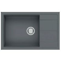 FABIANO Кухонная мойка Cubix 78x50 XL оборотная Titanium (8221.201.0976)