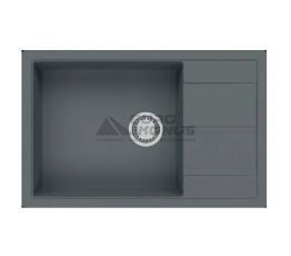 FABIANO Кухонная мойка Cubix 78x50 XL оборотная Titanium (8221.201.0976)