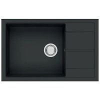FABIANO Кухонная мойка Cubix 78x50 XL оборотная Antracit (8221.201.0981)