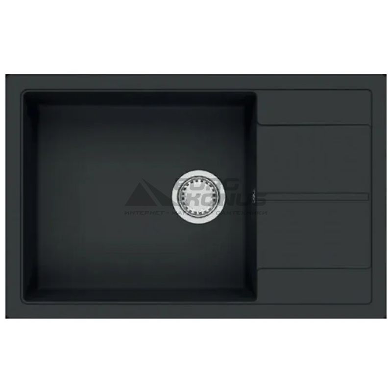 FABIANO Кухонная мойка Cubix 78x50 XL оборотная Antracit (8221.201.0981)