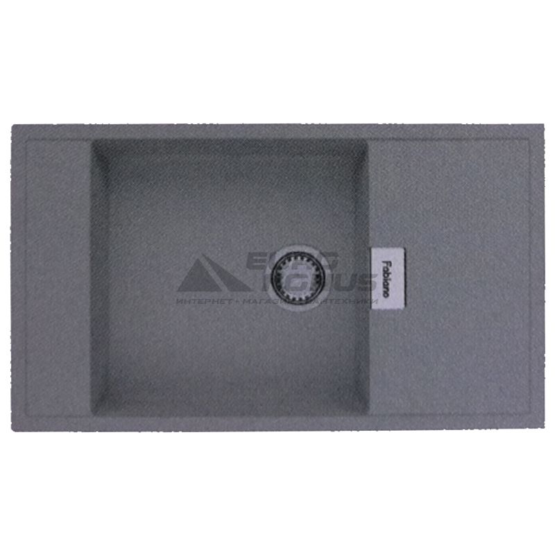FABIANO Кухонная мойка Navio 86x50 XL оборотная Grey Metallic (8221.201.0994)